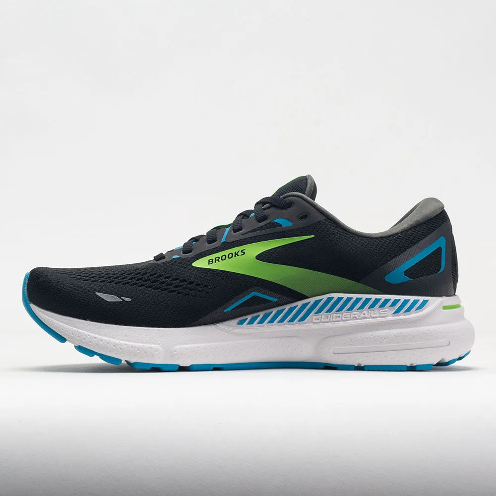 Brooks Adrenaline GTS 23 Men's  Black/Hawaiian Ocean/Green stretchy flexibility