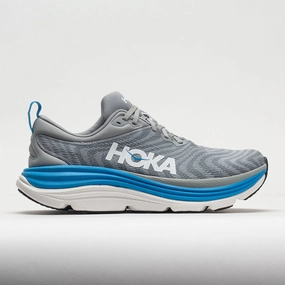 outdoor trail running shoe usage HOKA Gaviota 5 Men's  Limestone/Diva Blue