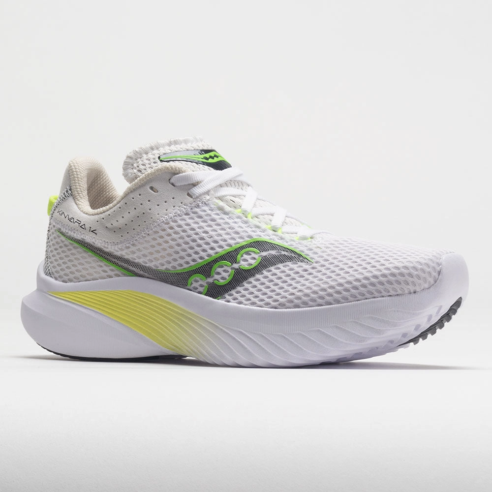 Saucony Kinvara 14 Women's  White/Slime Back - support