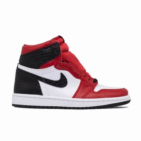 Women's Air Jordan 1 High, Satin Red Adjustable Fitment