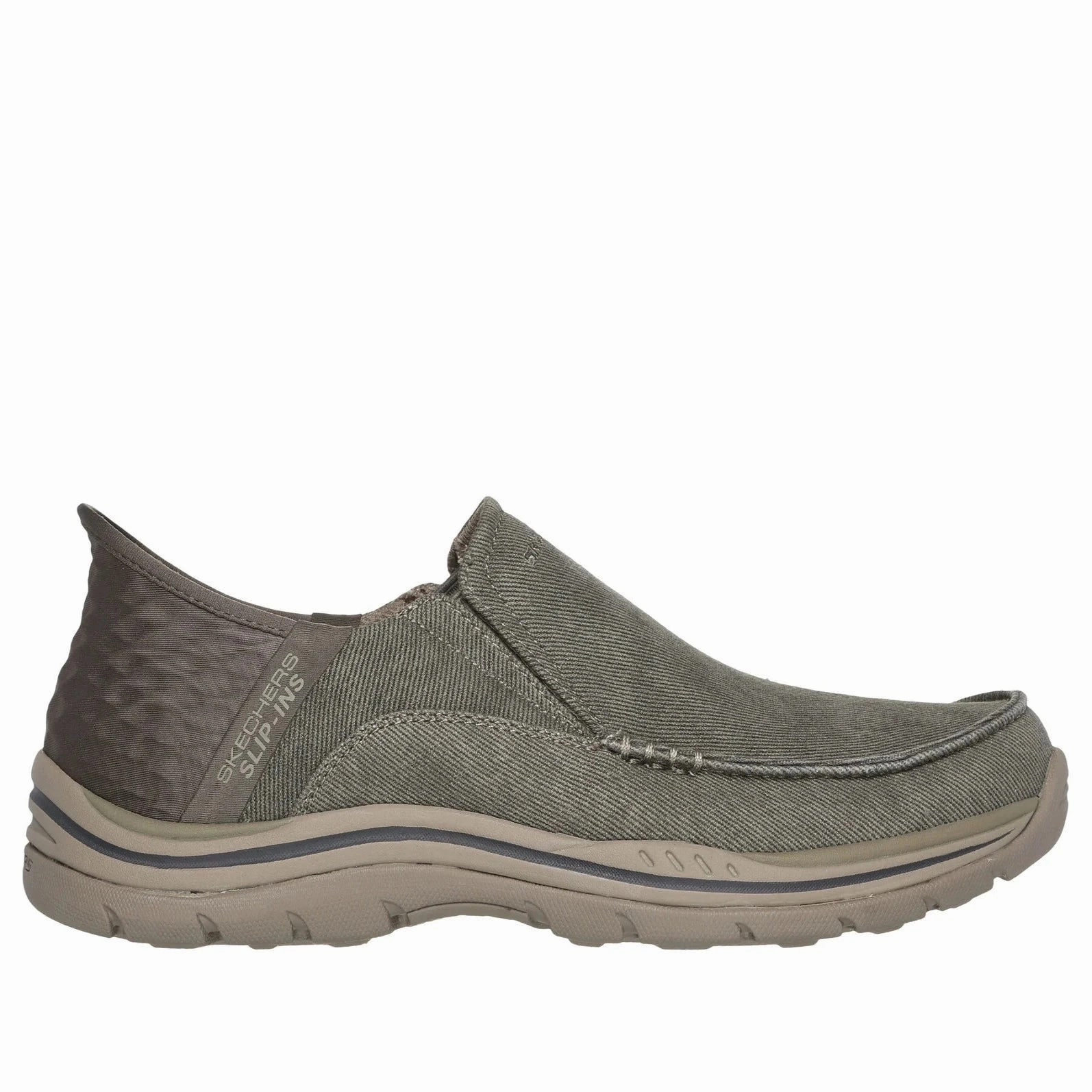comfort feature Wind Step Men's Slip-Ins Relaxed Fit: Expected-Cayson Khaki