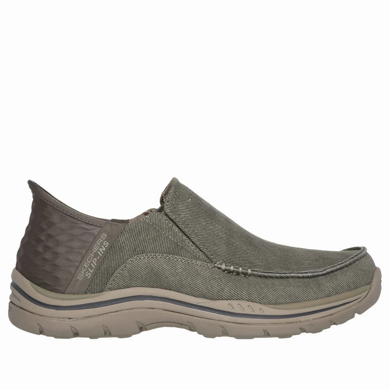 Men's Slip-Ins Relaxed Fit: Expected-Cayson Khaki Strong Stride
