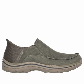 Men's Slip-Ins Relaxed Fit: Expected-Cayson Khaki Strong Stride