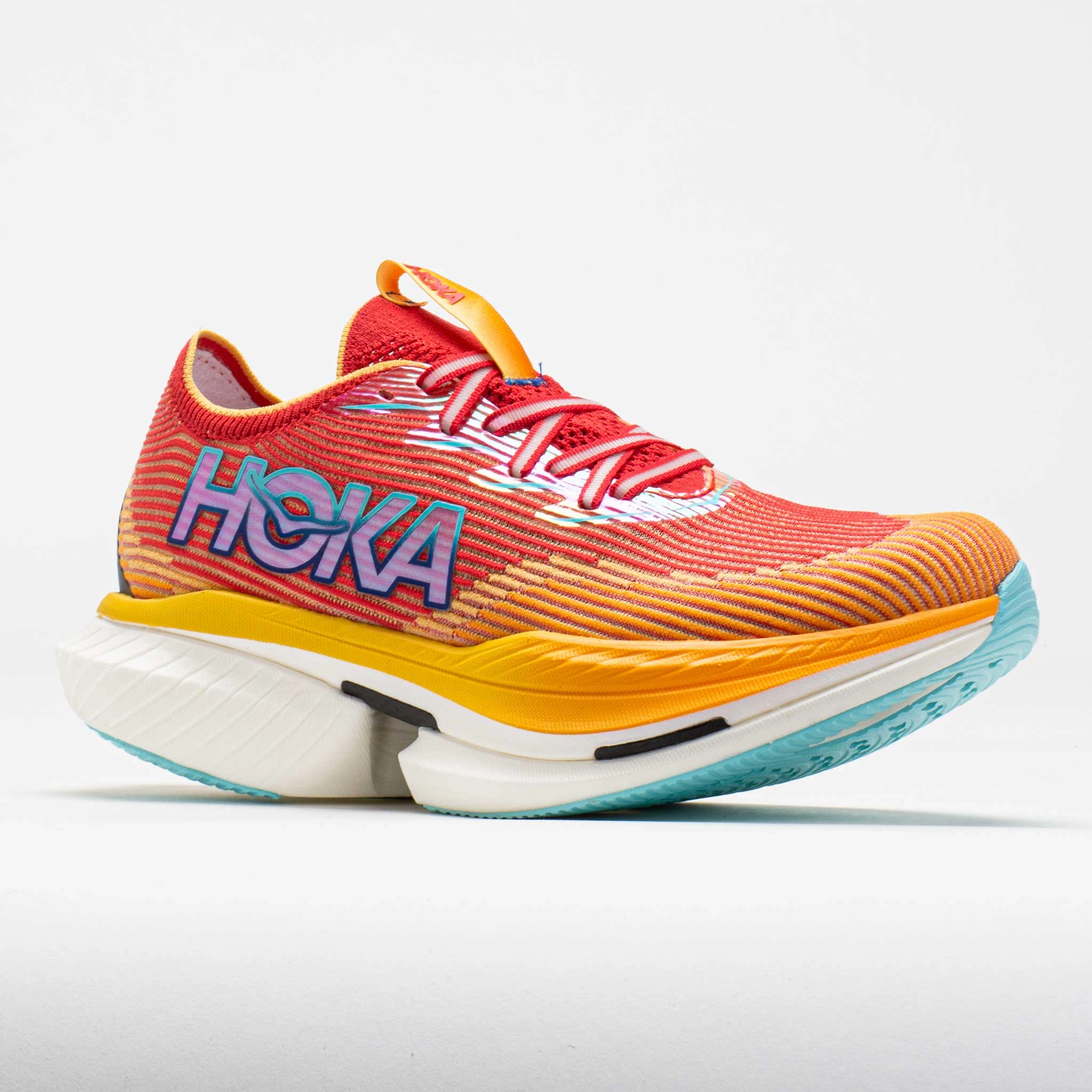hybrid design HOKA Cielo X1 Unisex  Cerise/Solar Flame