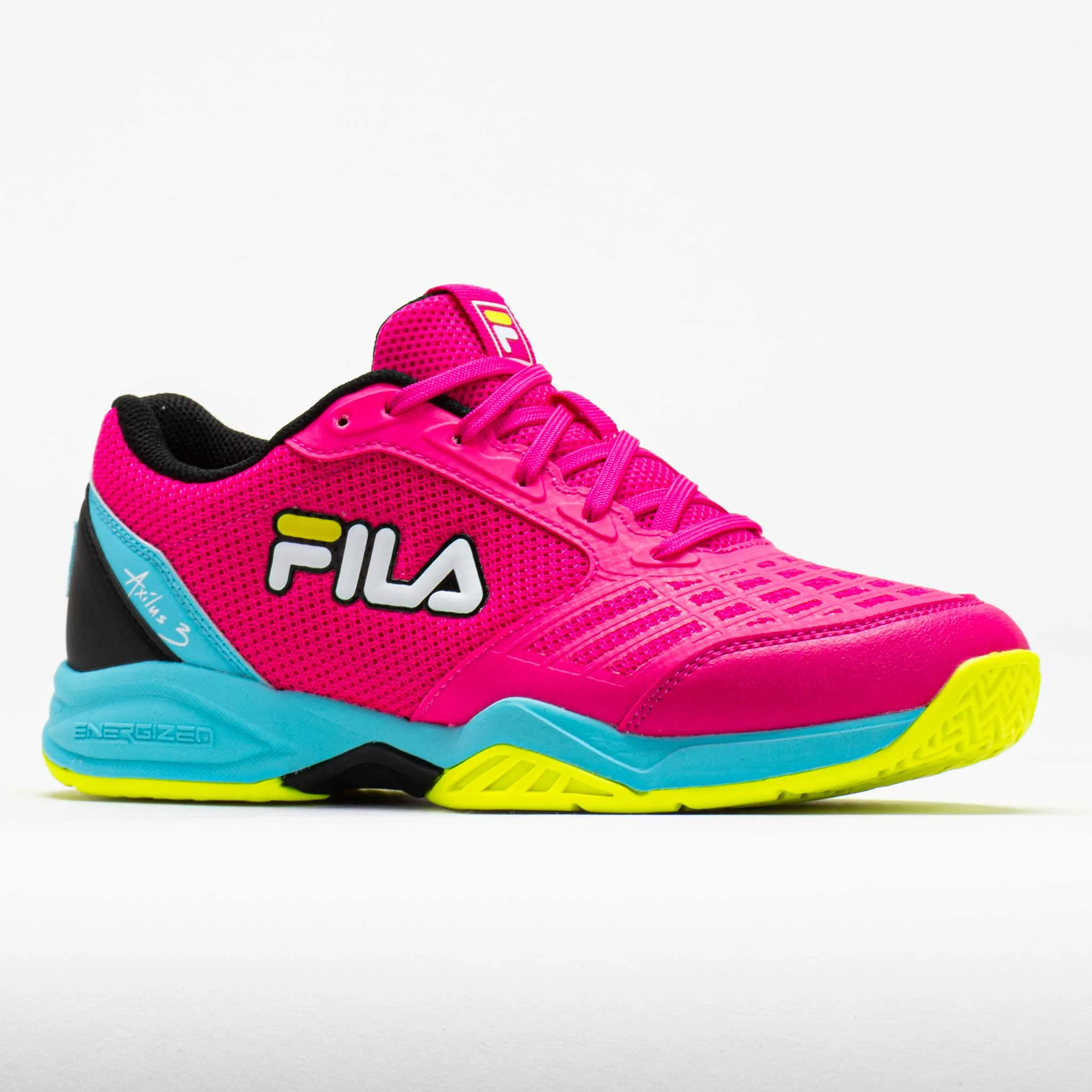 Replaceable Parts Fila Axilus 3 Junior  Pink Glo/Bluefish/Safety Yellow
