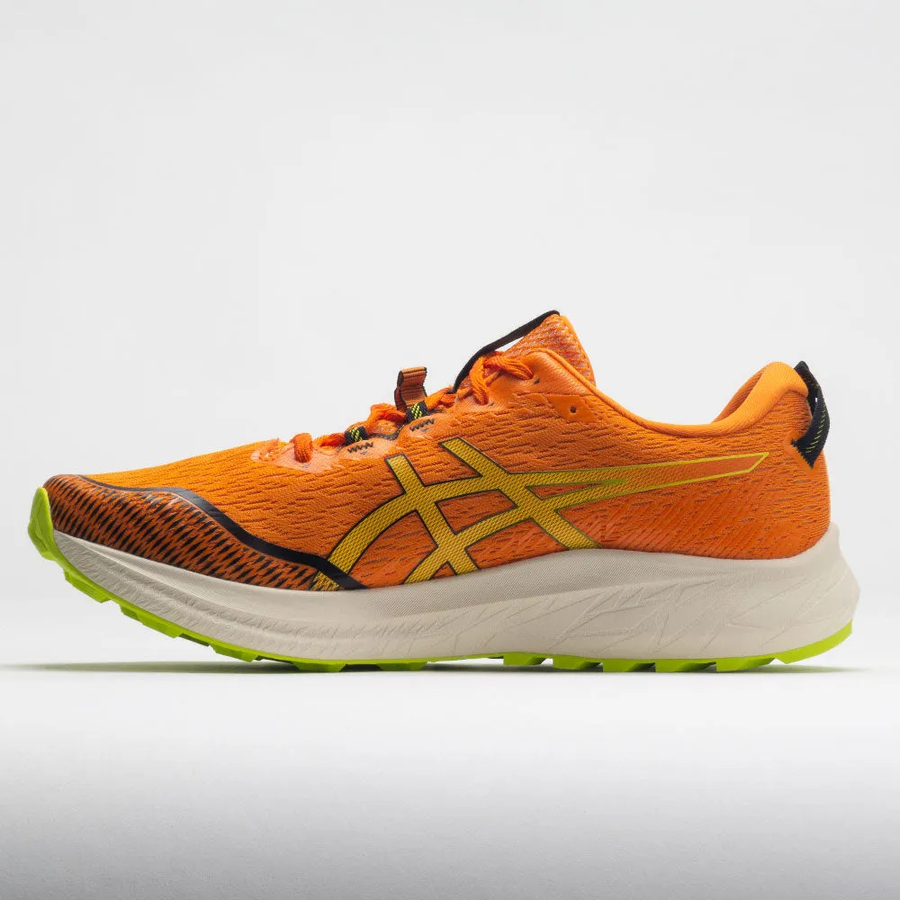 ASICS Fuji Lite 4 Men's  Bright Orange/Neon Lime track shoes Soft Lining