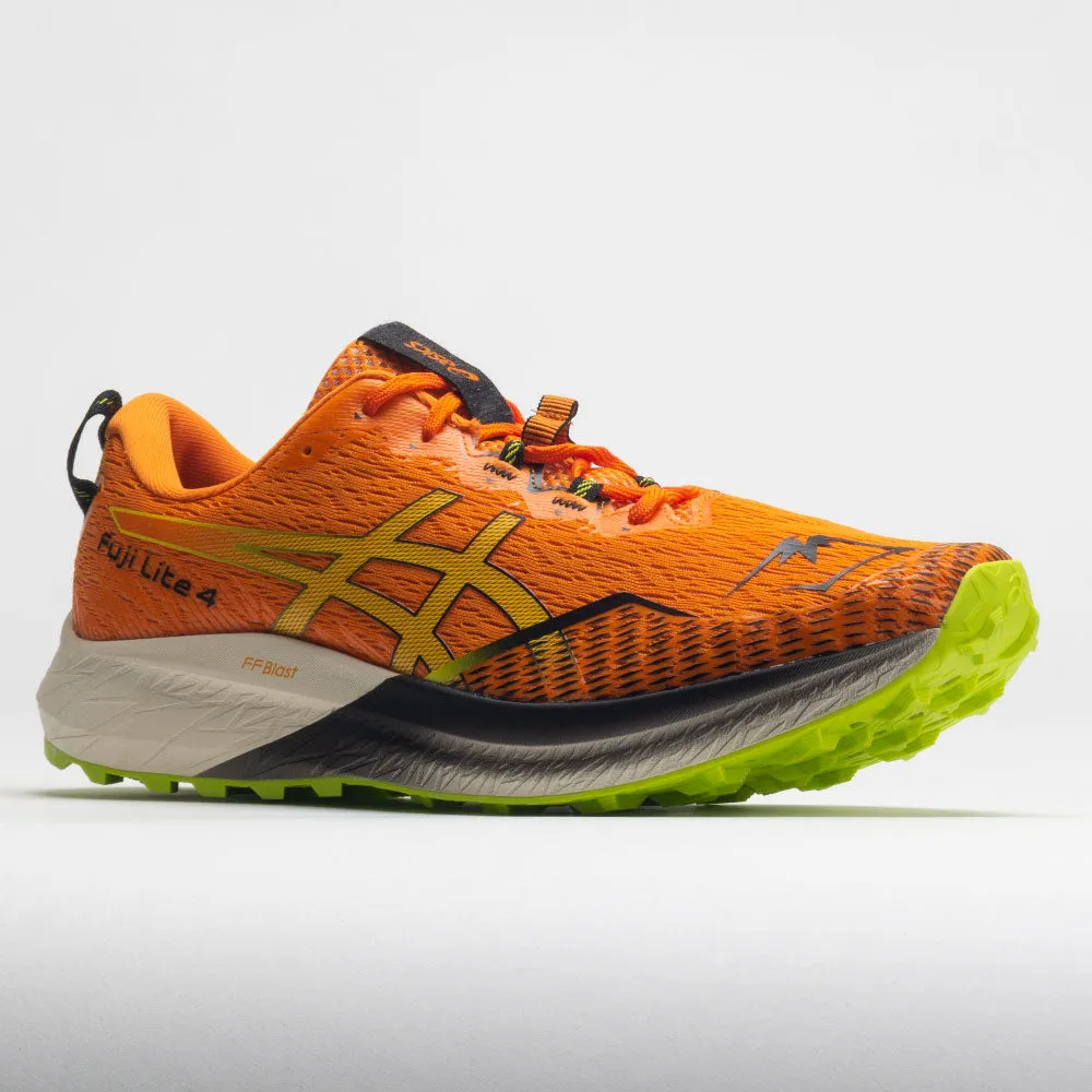 ASICS Fuji Lite 4 Men's  Bright Orange/Neon Lime for running