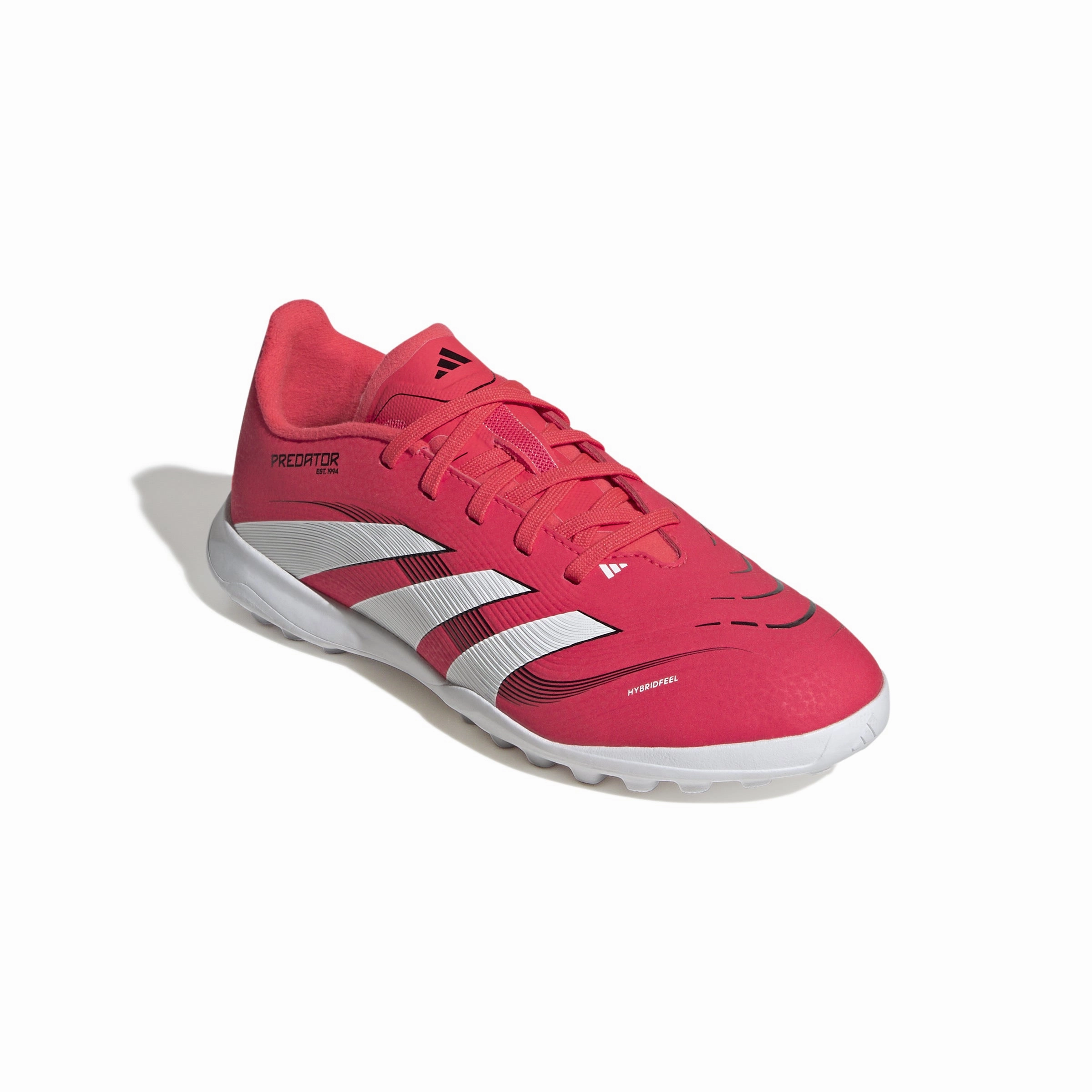 Ultra Breathable Agile Moves adidas Junior Predator League TF Turf - lucid red/ftwr white/core black