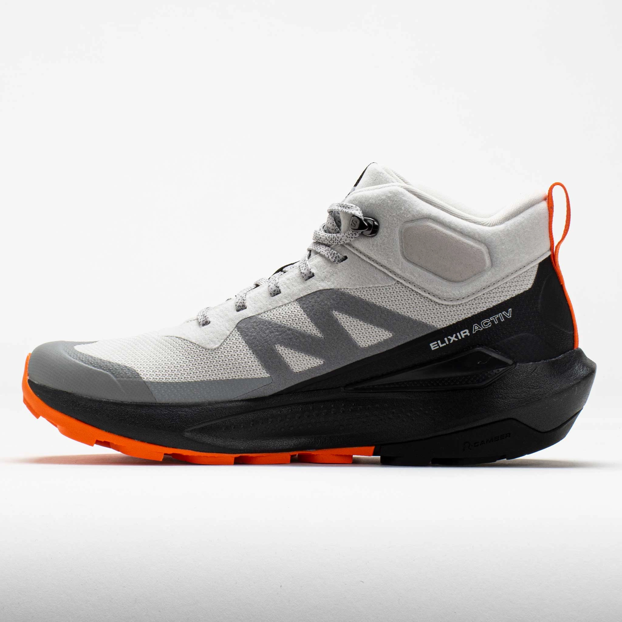 Salomon Elixir Activ Mid GTX Men's  Glacier Gray/Phantom/Dragon Fire stretchy - upper shoes Cross country running