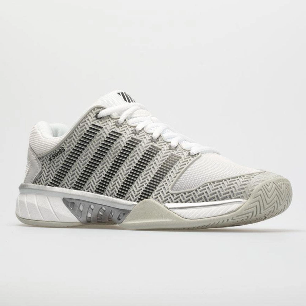 K-Swiss Hypercourt Express Men's  Glacier Gray/White/Silver Speed Performance Downhill control