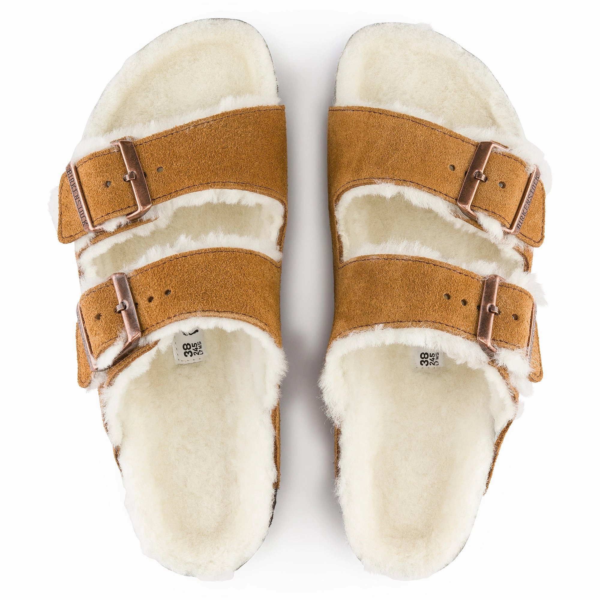 Arizona Mink Suede/Shearling Breathable Slides