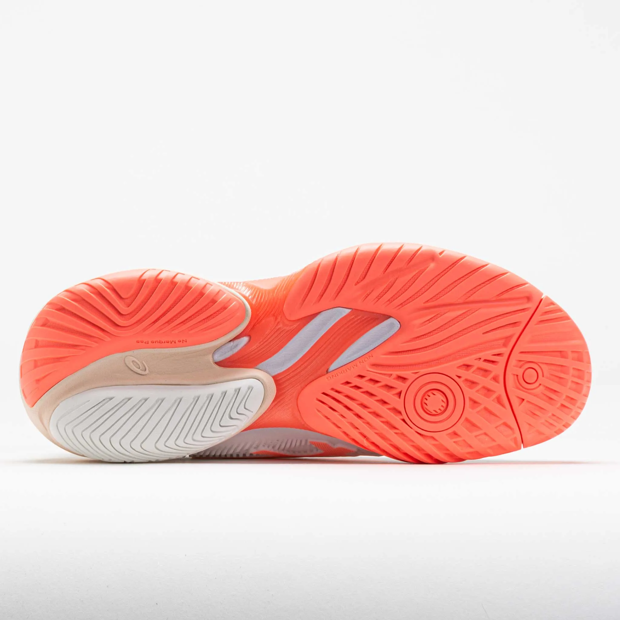 ASICS Court FF 3 Women's  White/Sun Coral Comfortable Experience forefoot