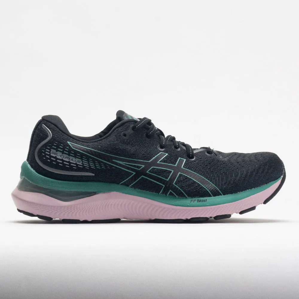 ASICS GEL-Cumulus 24 Women's  Black/Sage reflective gear webbing - strap shoes