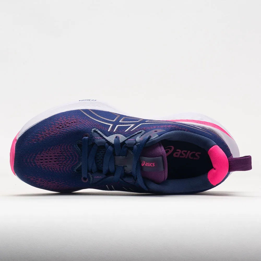 running on a rubber track shoes Mountain Run ASICS GEL-Cumulus 25 Women's  Deep Ocean/Lilac Hint