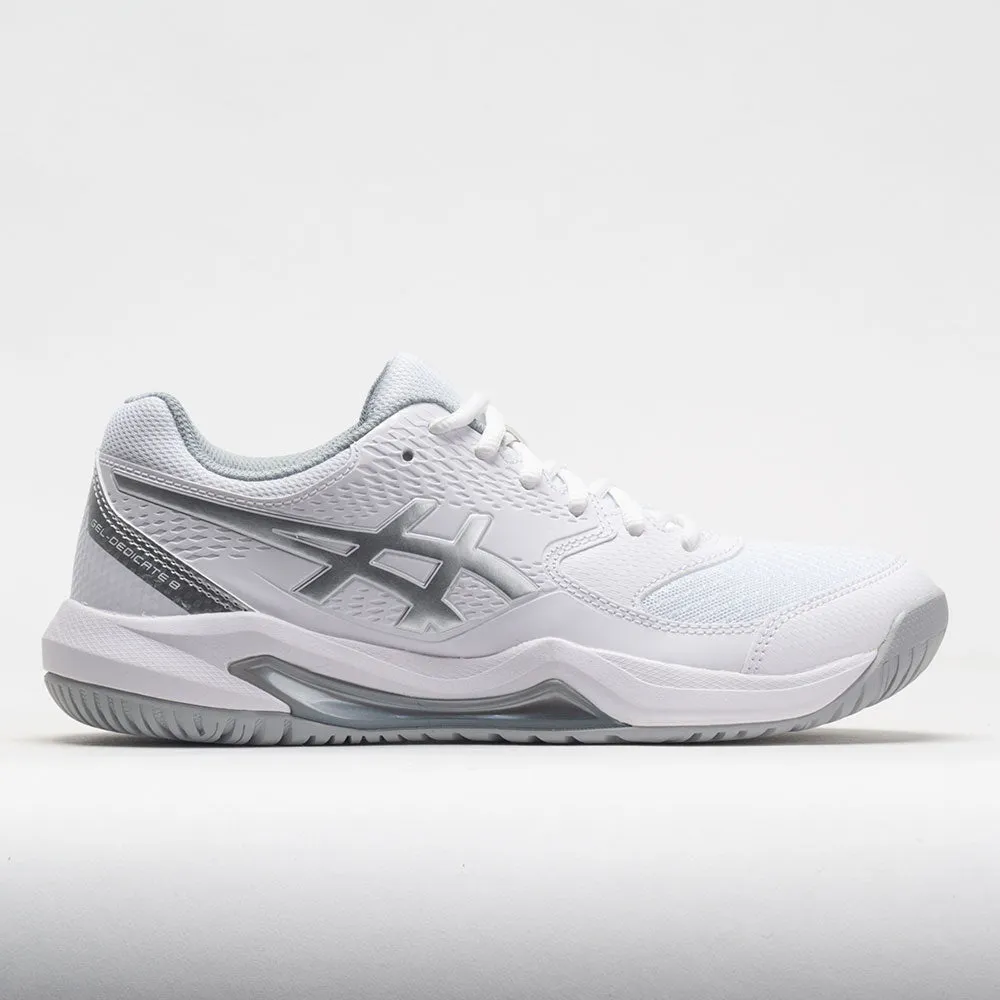 ASICS GEL-Dedicate 8 Women's  White/Pure Silver Back - support
