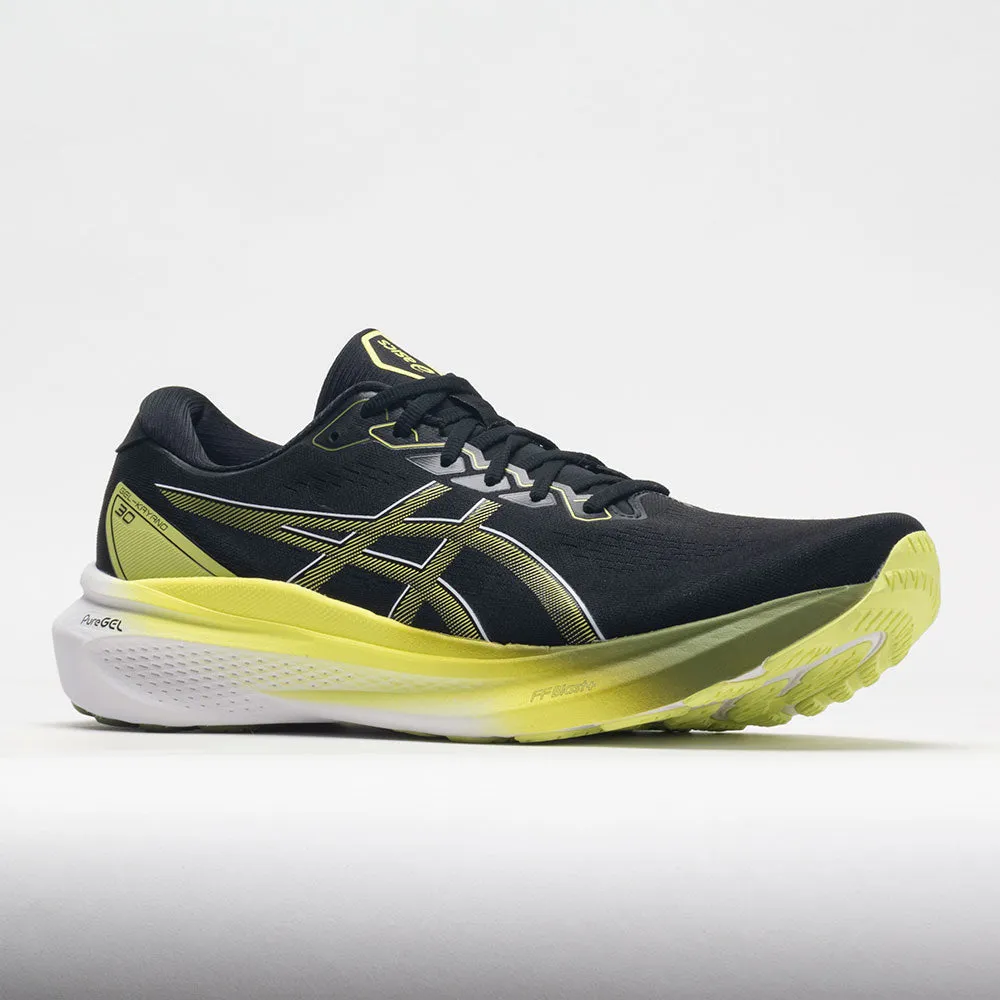 minimalist running shoes cross - training gear ASICS GEL-Kayano 30 Men's  Black/Glow Yellow