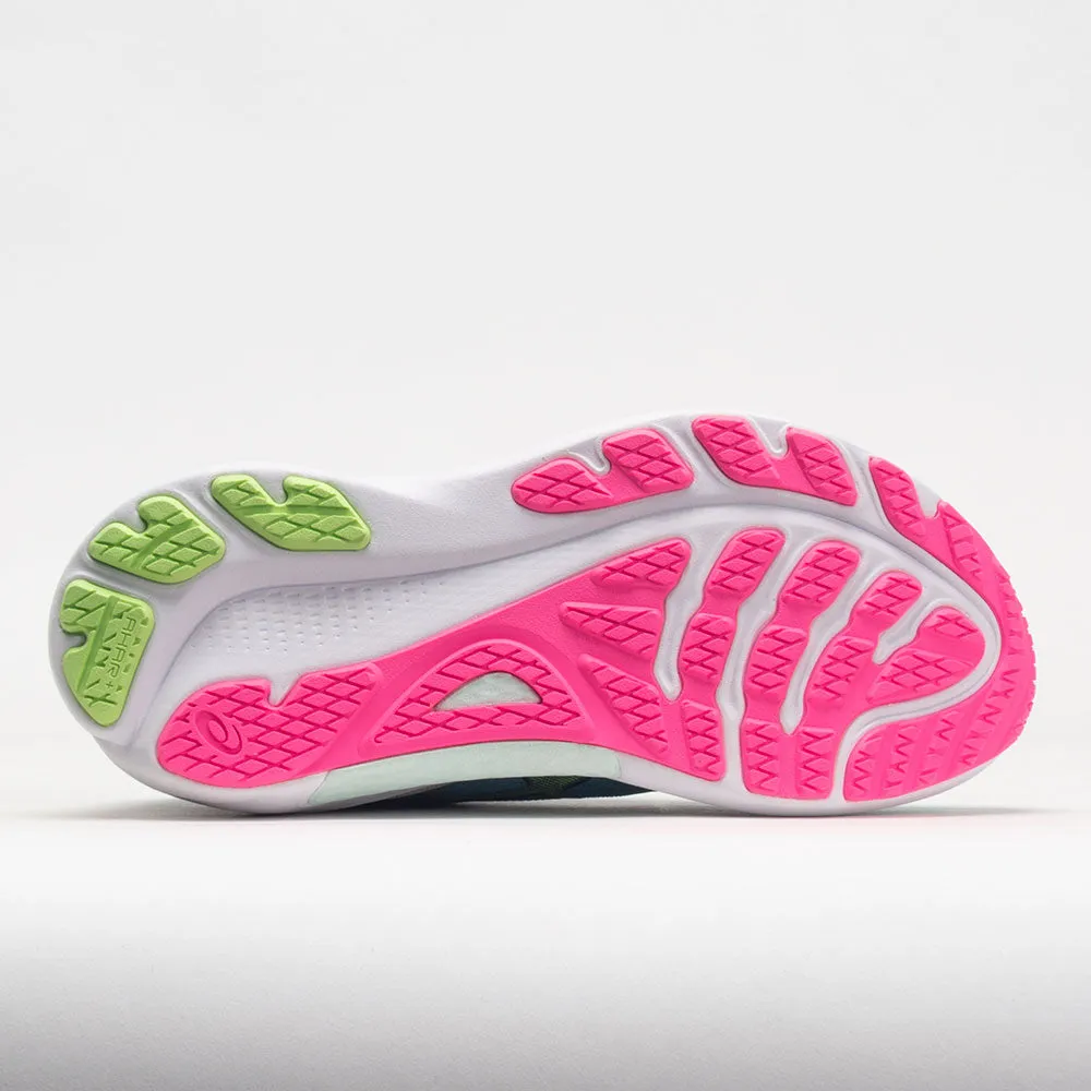 lycra - upper shoes metatarsal - support - feature shoes ASICS GEL-Kayano 30 Women's  Gris Blue/Lime Green