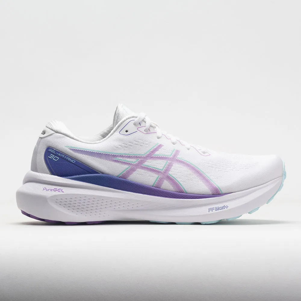 ASICS GEL-Kayano 30 Women's  White/Cyber Grape SoftInsole Shock dispersion