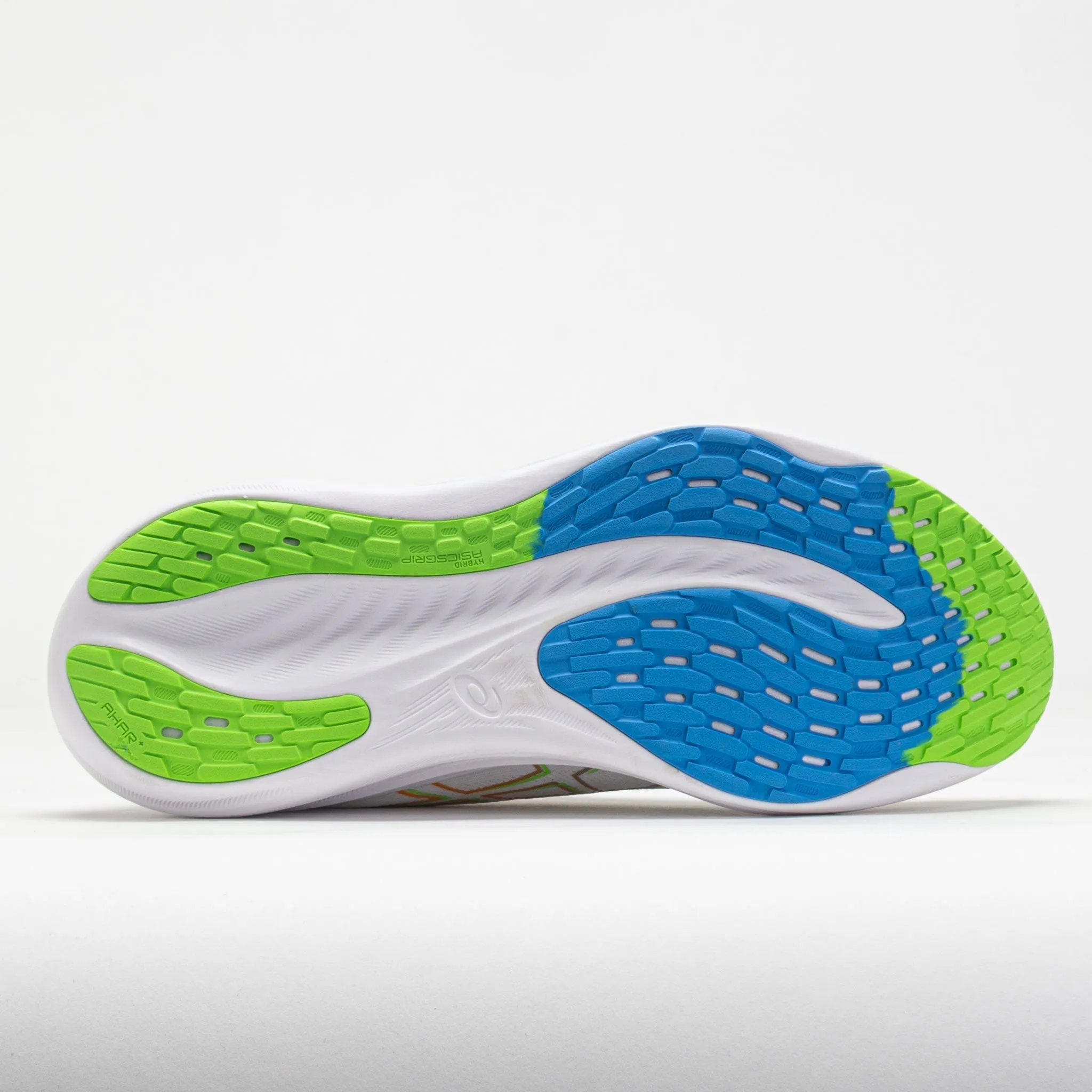 ASICS GEL-Nimbus 26 Men's  White/Waterscape running in sunny weather shoes mud - resistant shoes