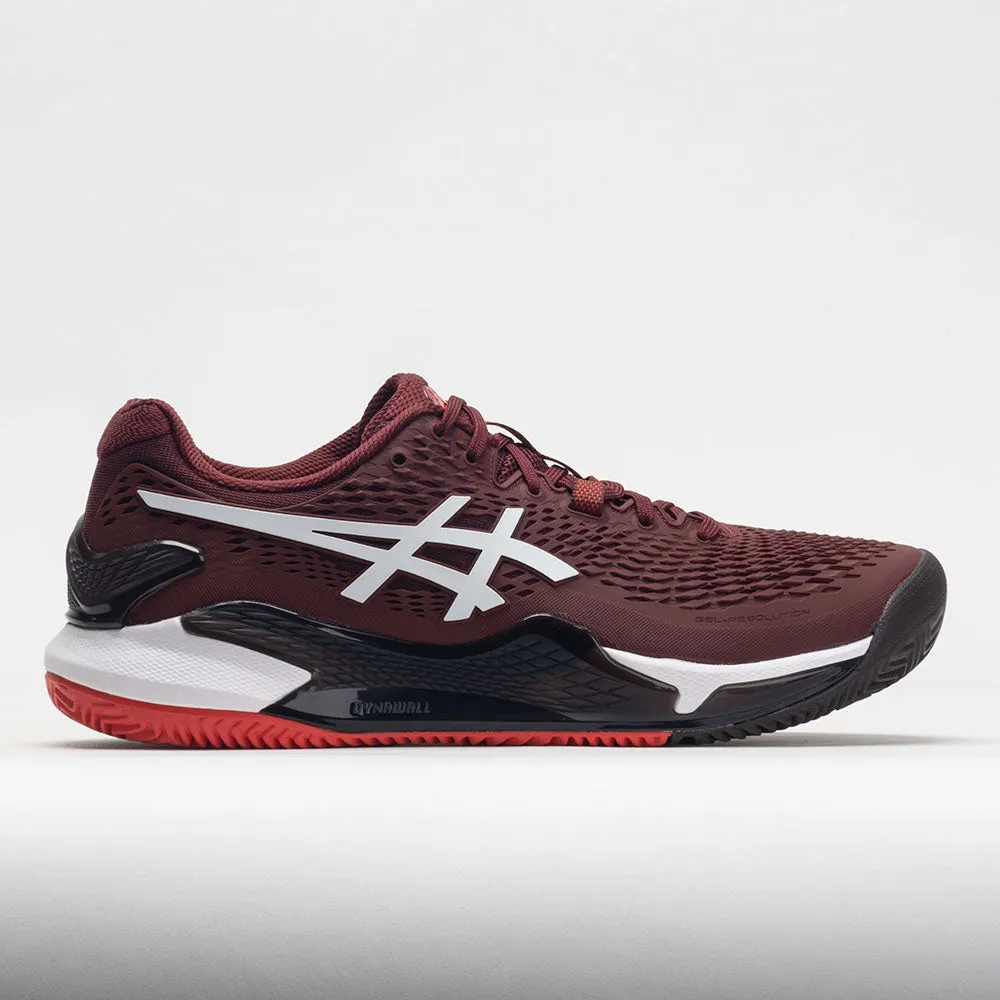 outdoor adventurer ASICS GEL-Resolution 9 Clay Men's  Antique Red/White