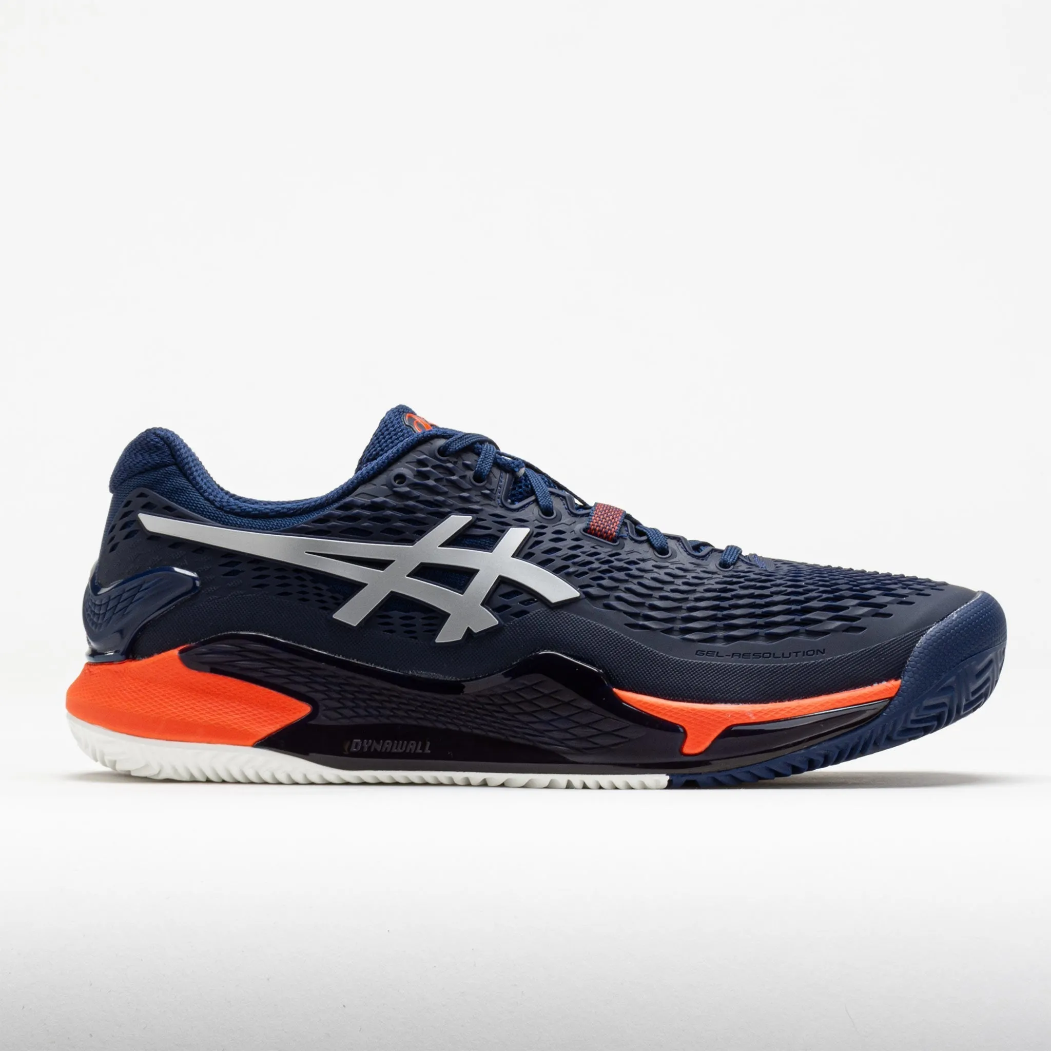 padded - tongue indoor activity ASICS GEL-Resolution 9 Clay Men's  Blue Expanse/Pure Silver