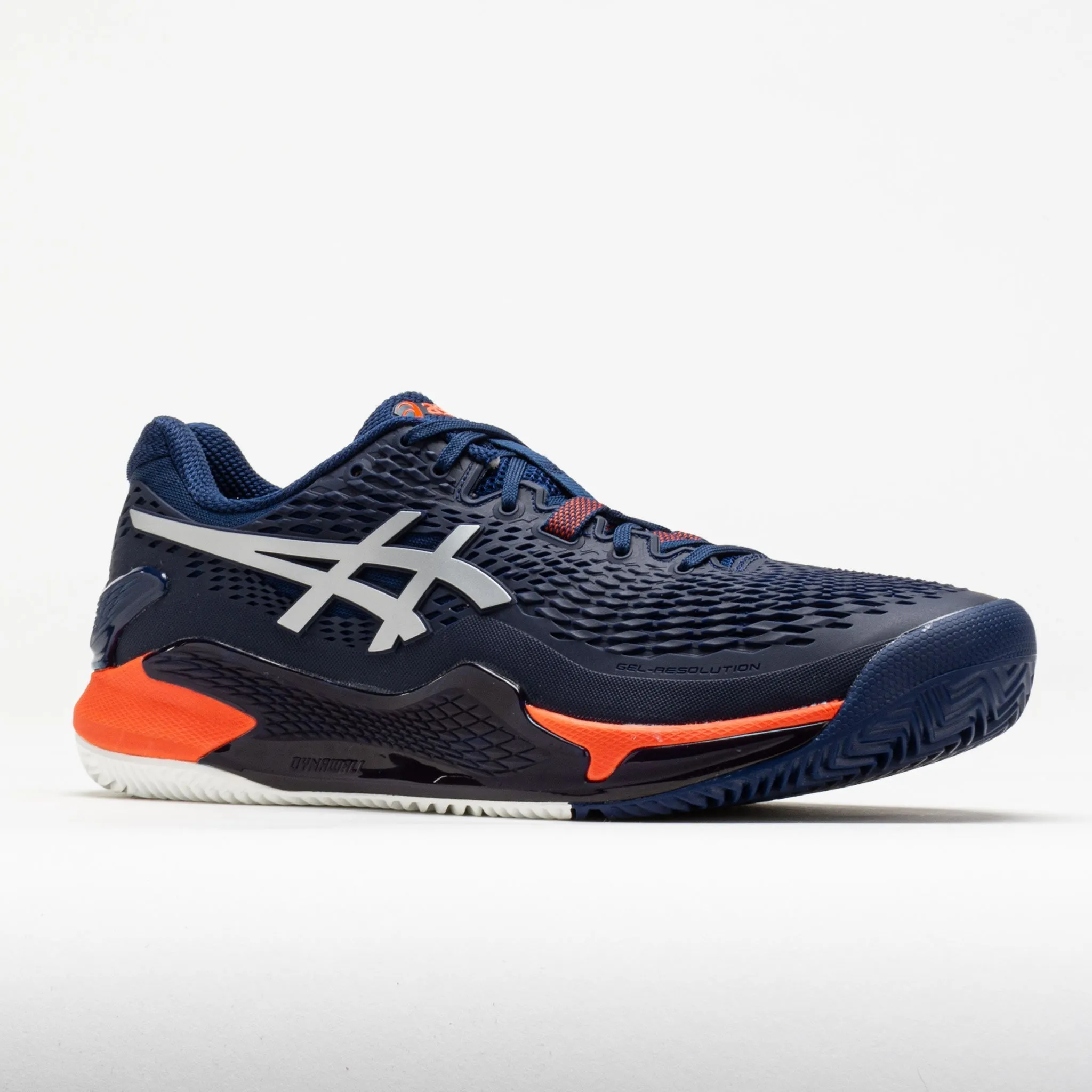 Smooth Step ASICS GEL-Resolution 9 Clay Men's  Blue Expanse/Pure Silver
