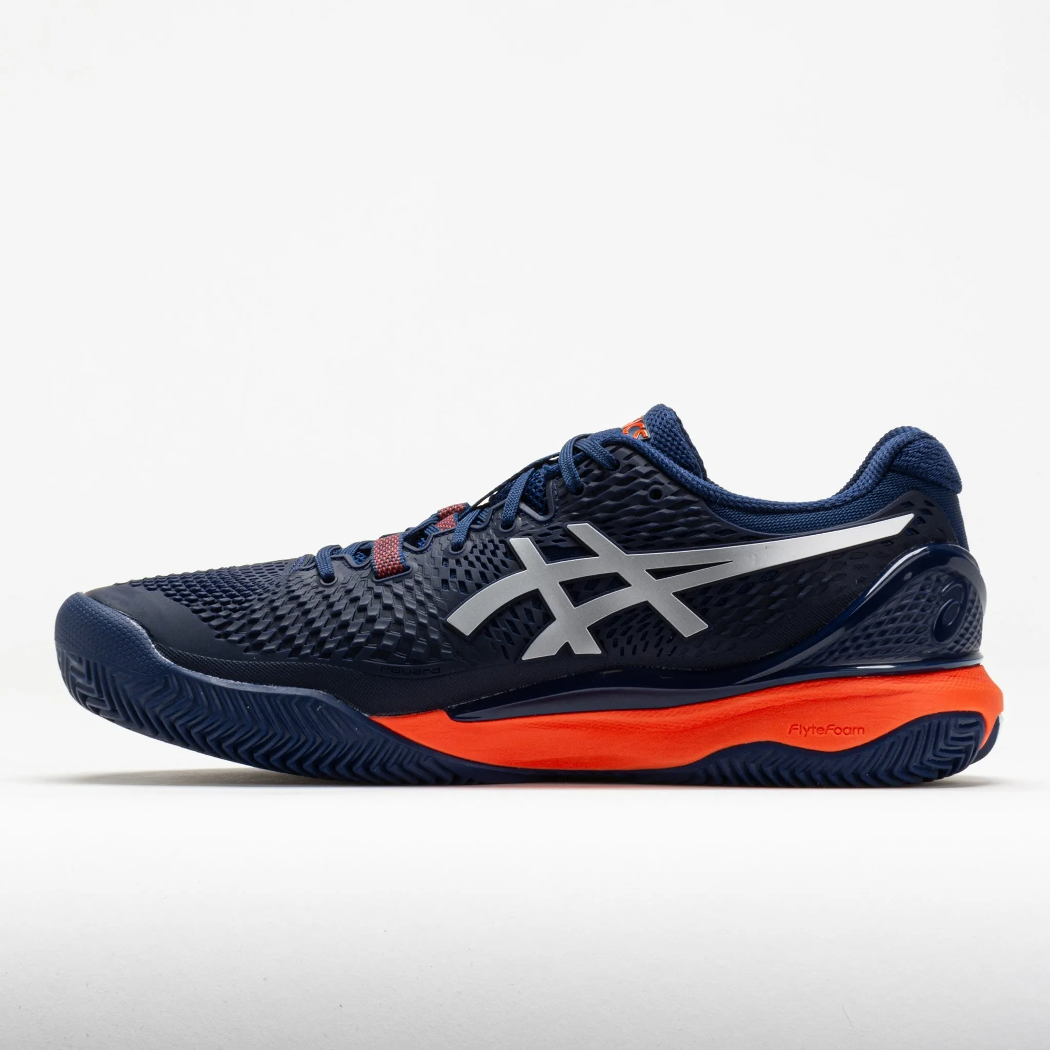 ASICS GEL-Resolution 9 Clay Men's  Blue Expanse/Pure Silver ankle - support Midsole Cushioning