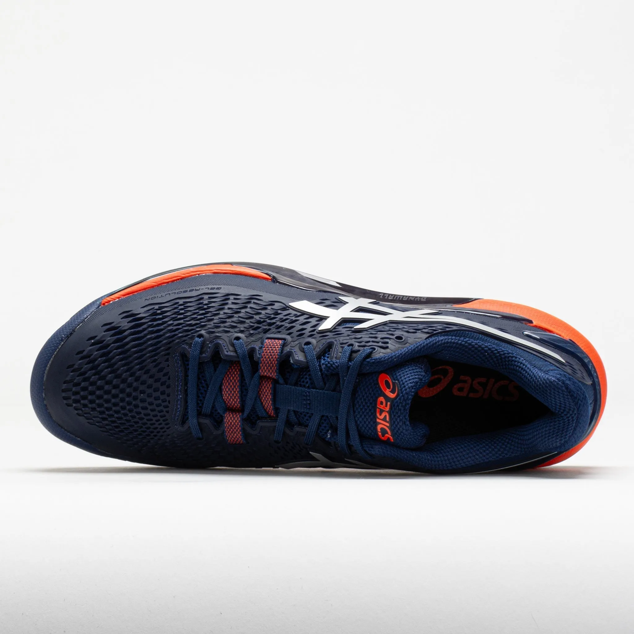 charm - decorated running wear Toe Space ASICS GEL-Resolution 9 Clay Men's  Blue Expanse/Pure Silver