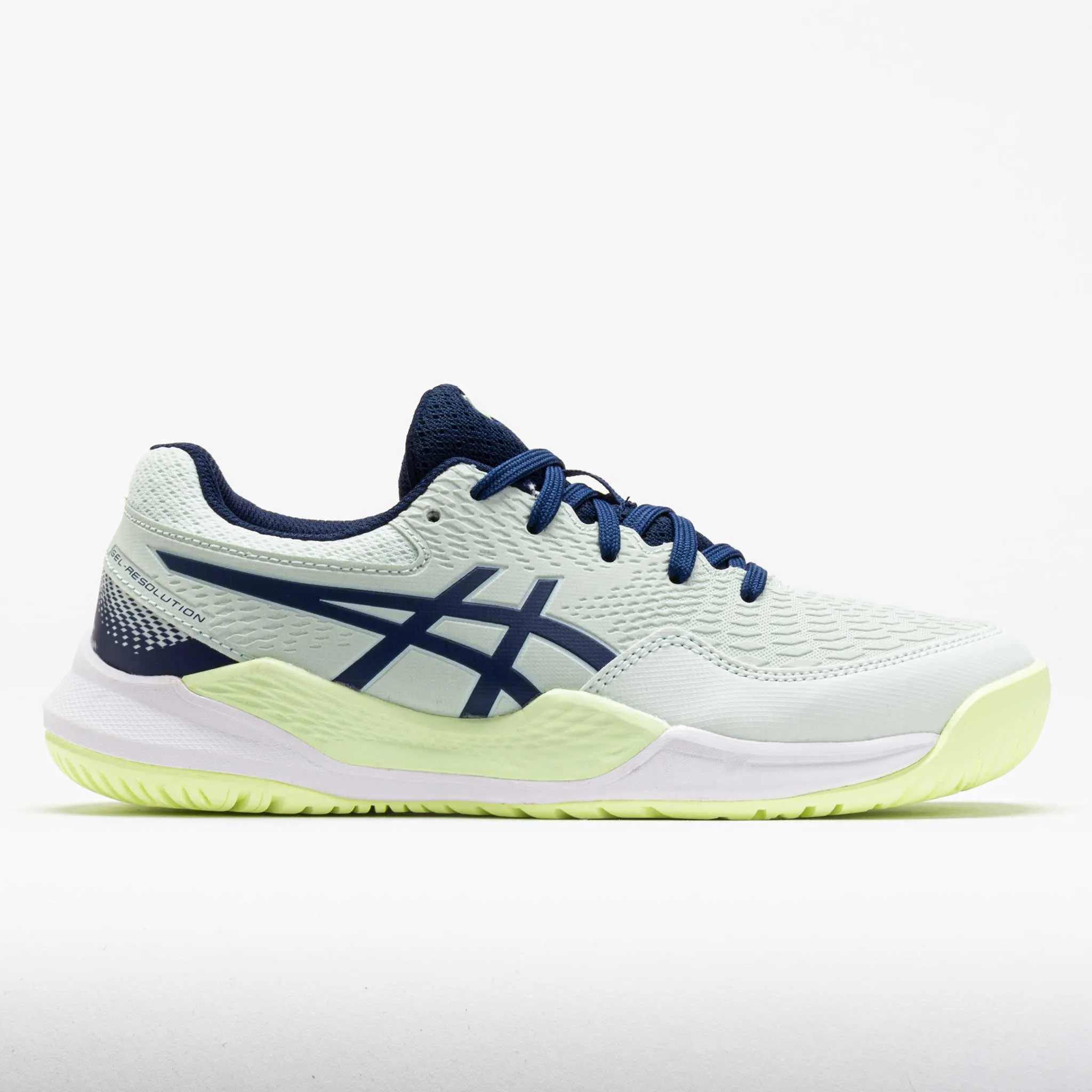 Anti Slip Tread ASICS GEL-Resolution 9 Junior  Pale Mint/Blue Expanse