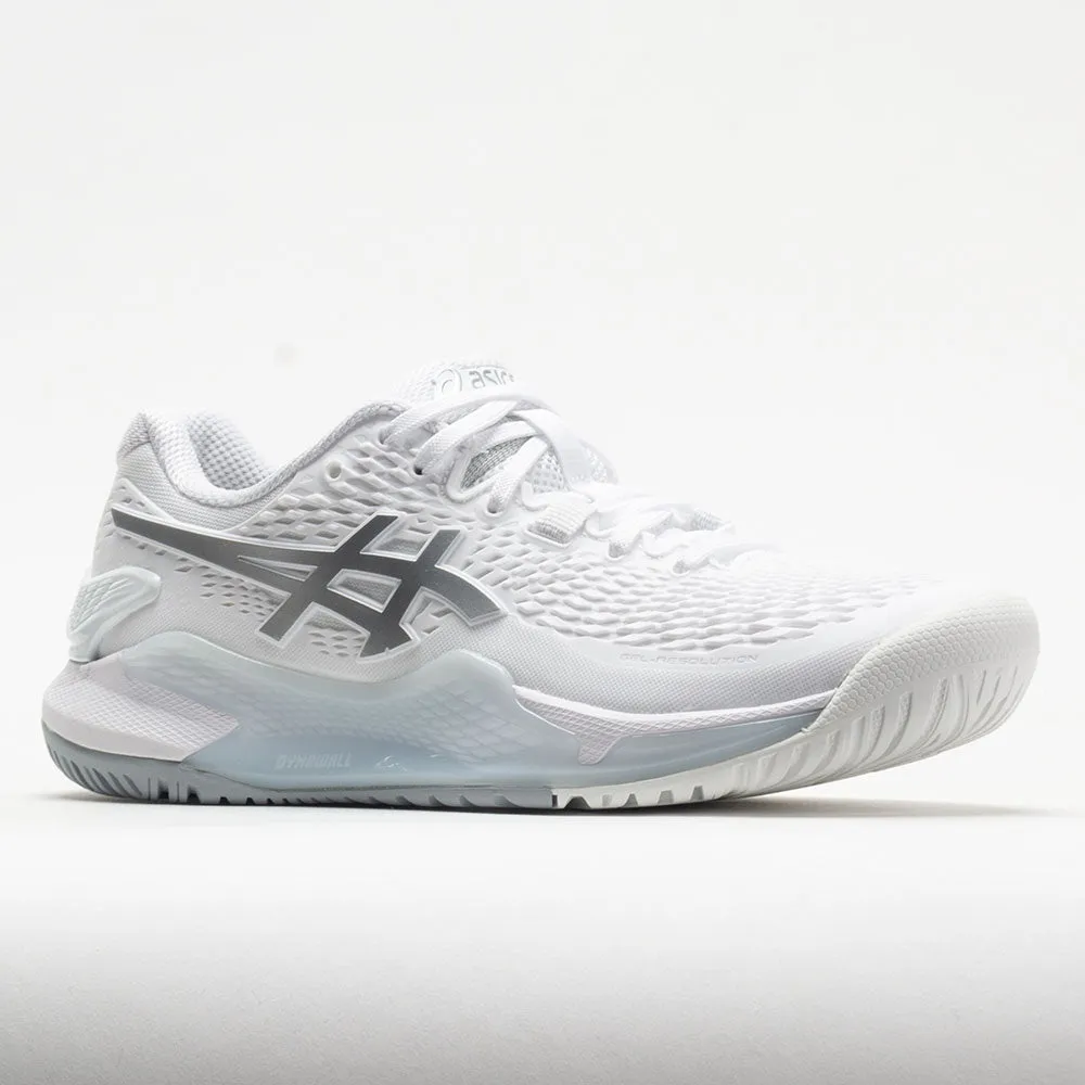 ASICS GEL-Resolution 9 Women's  White/Pure Silver running shoes for professional female runners office workers' shoes