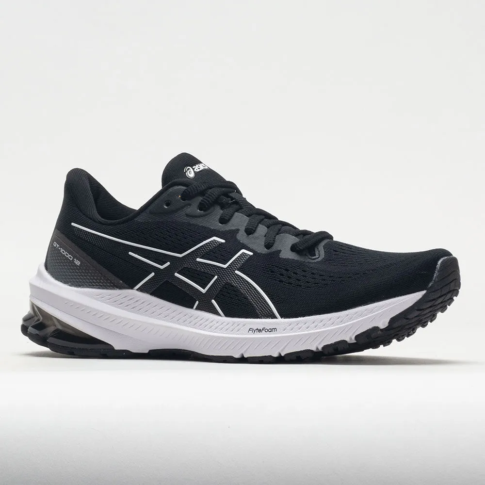 modern running wear stable - sole - feature shoes ASICS GT-1000 12 Men's  Black/White