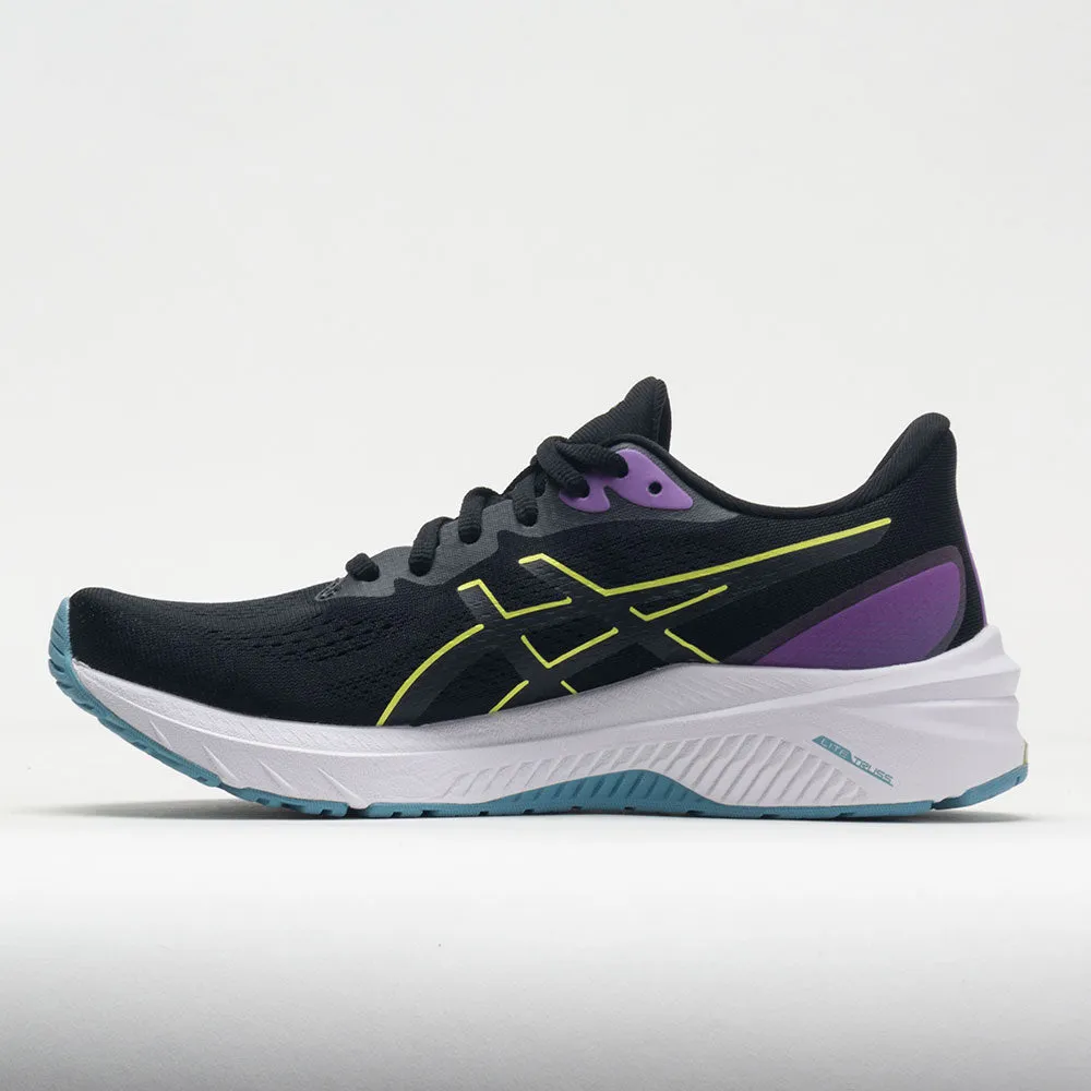 made - to - order running shoes running in a tram station area shoes ASICS GT-1000 12 Women's  Black/Glow Yellow