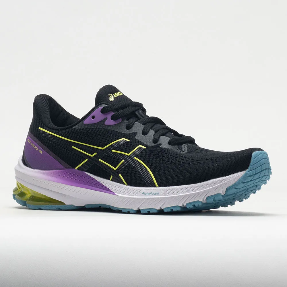 ASICS GT-1000 12 Women's  Black/Glow Yellow hill training footwear