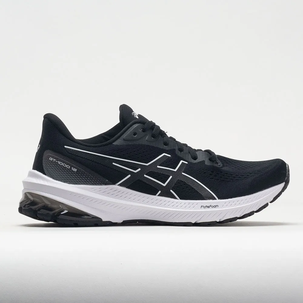 ASICS GT-1000 12 Women's  Black/White Sporty Aesthetic velcro - closure shoe form