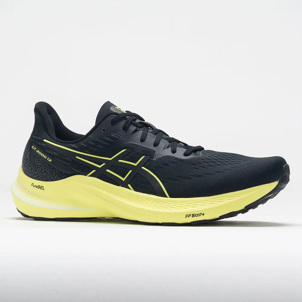 ASICS GT-2000 12 Men's  Black/Glow Yellow Lace-up