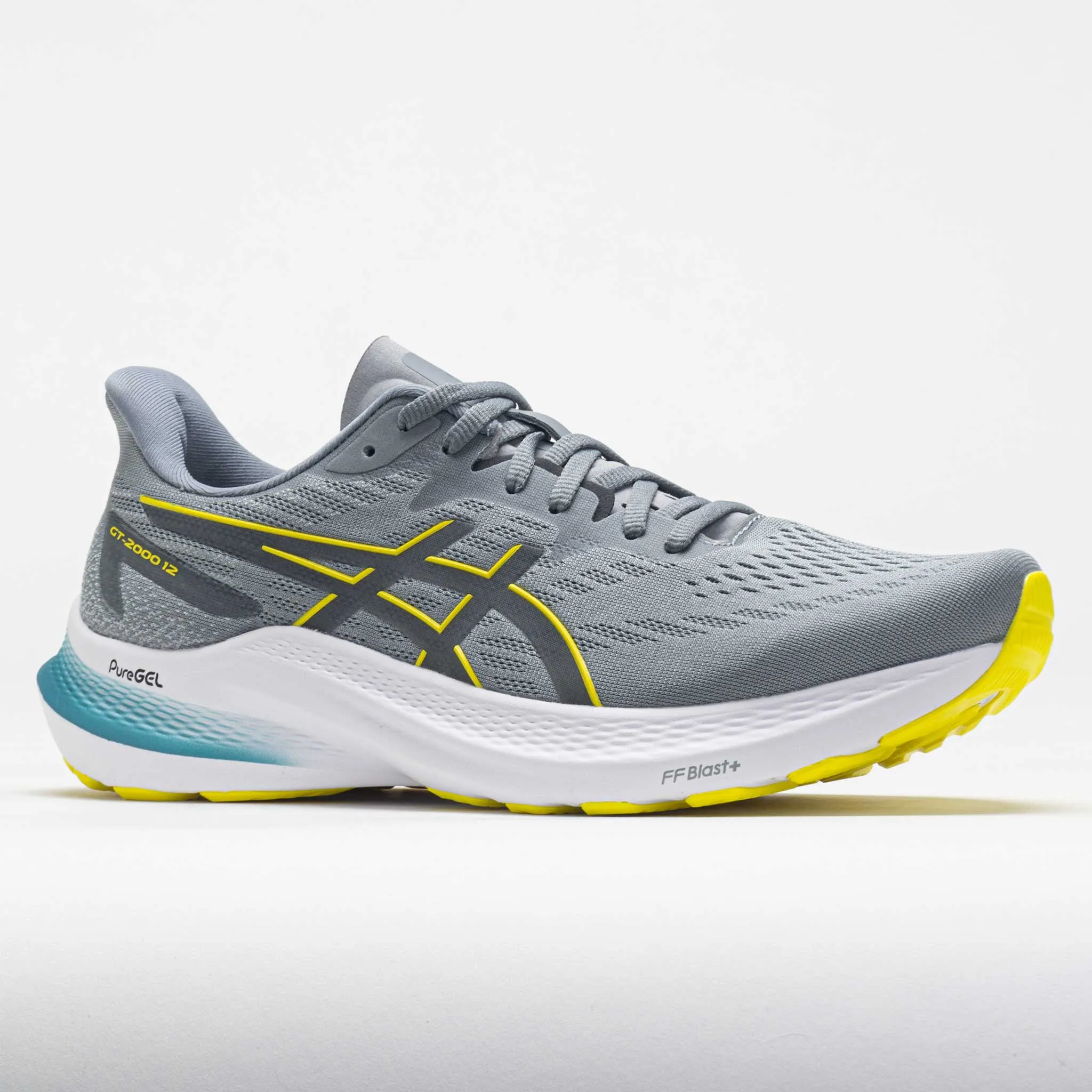 ASICS GT-2000 12 Men's  Sheet Rock/Bright Yellow fashionable - feature shoes Speed Cushioning