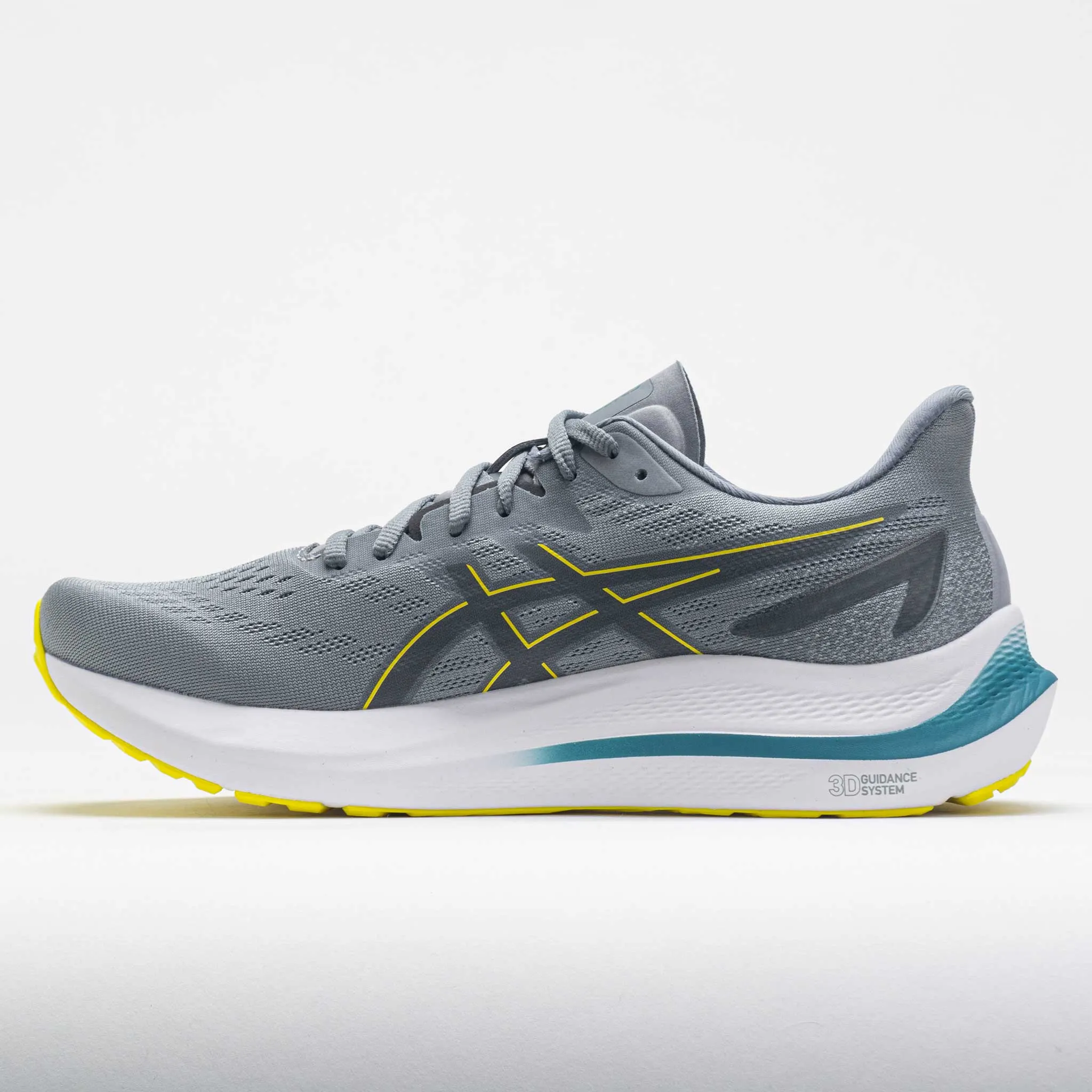 road - runner Narrow Toe Box ASICS GT-2000 12 Men's  Sheet Rock/Bright Yellow