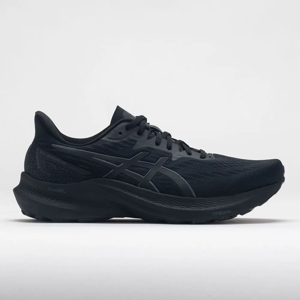 ASICS GT-2000 12 Women's  Black/Black cleated shoes