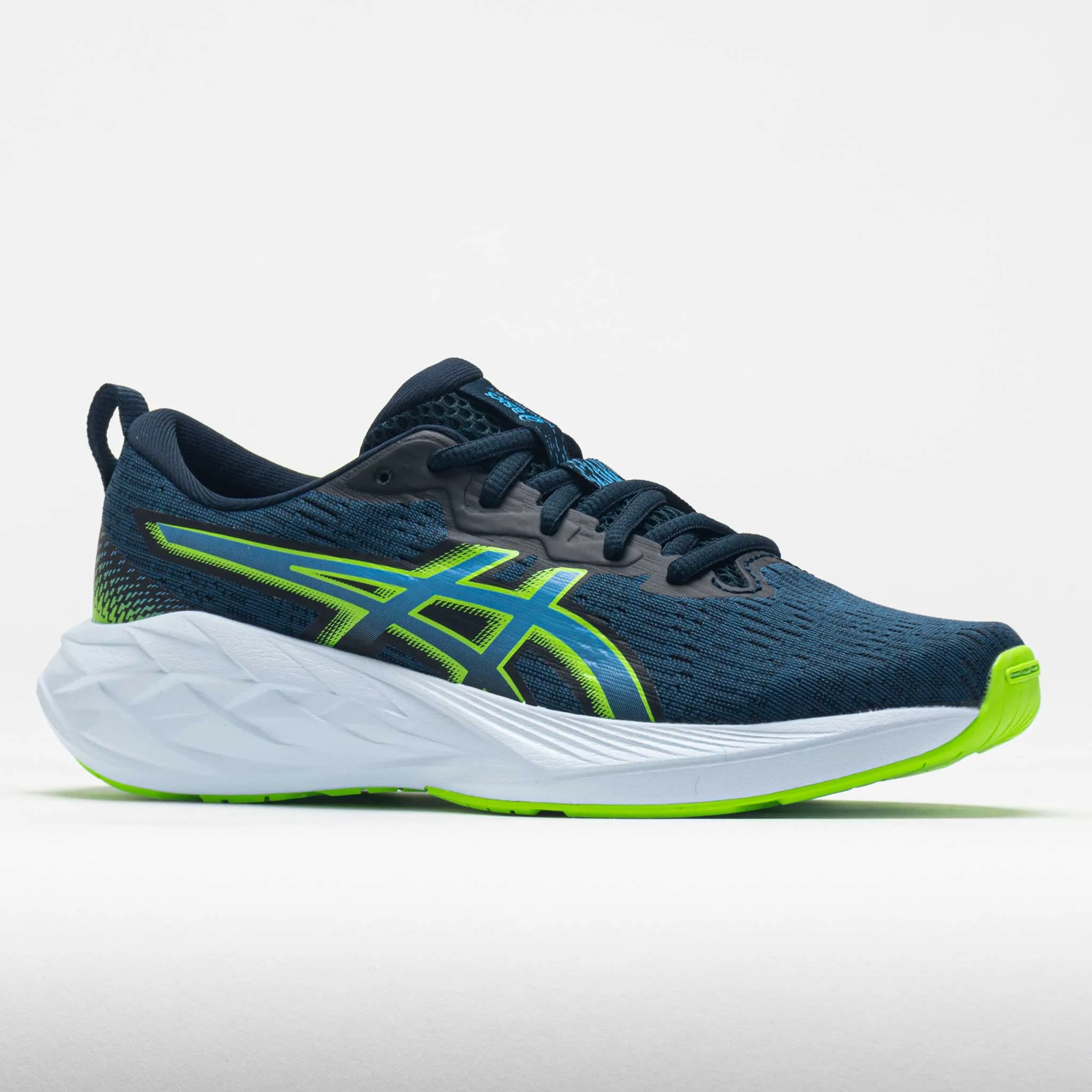 Zumba synthetic leather shoe feature ASICS Novablast 4 Junior  French Blue/Waterscape