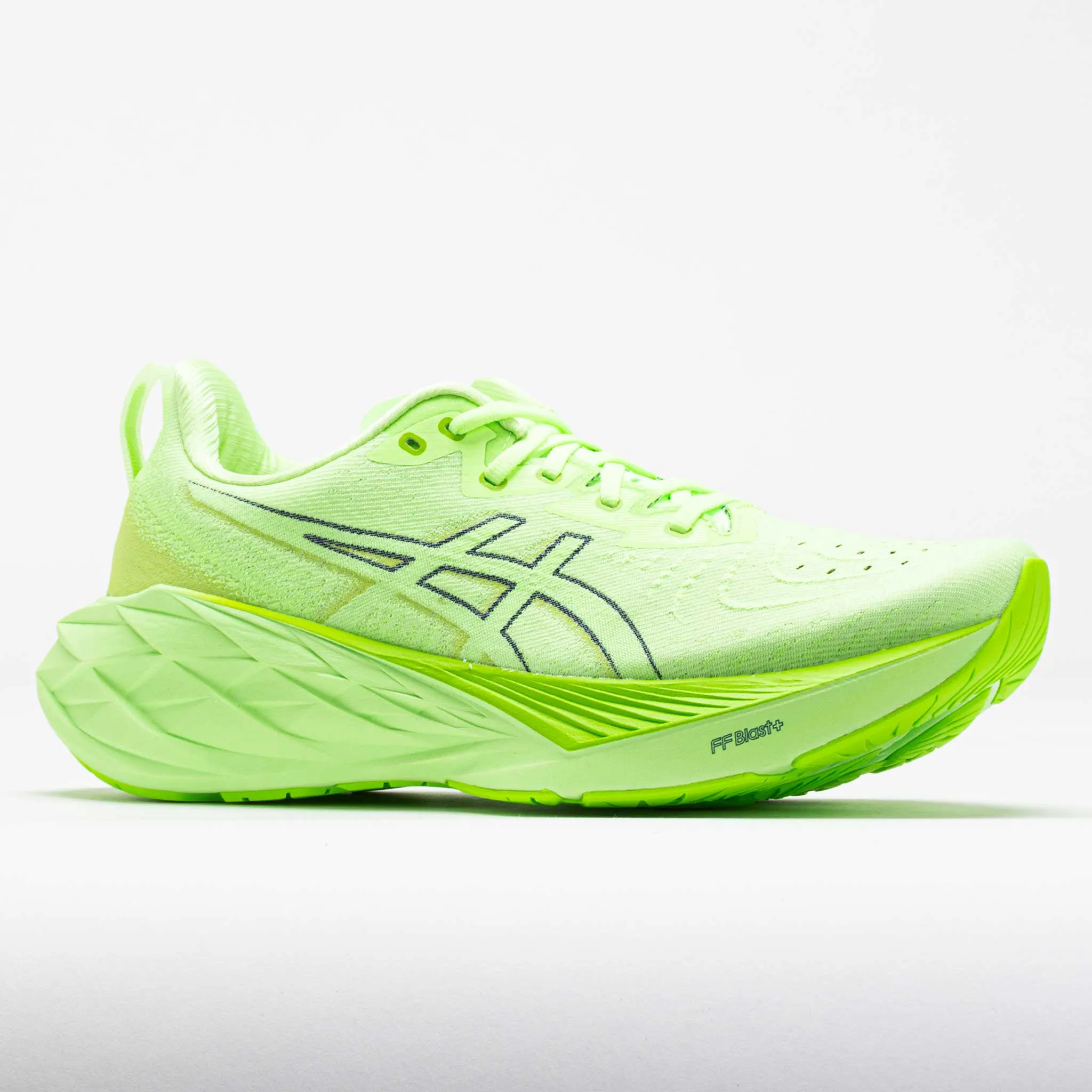 heel - cup support comfort - technology ASICS Novablast 4 Men's  Illuminate Green/Lime Blast