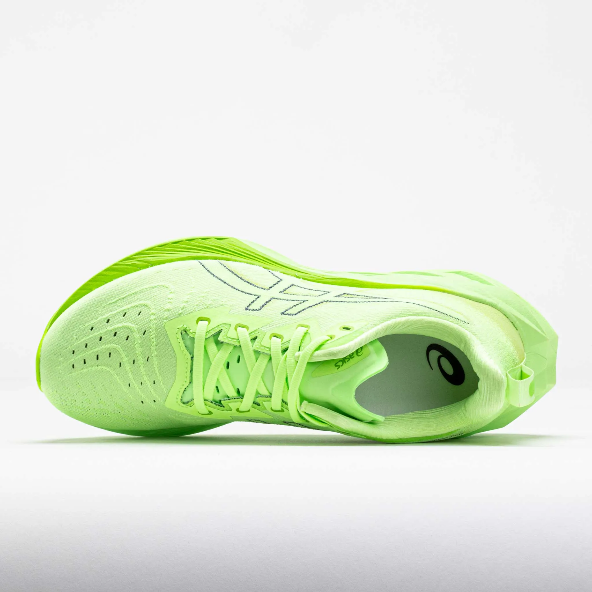 rainy - day running shoes nylon - feature shoes ASICS Novablast 4 Men's  Illuminate Green/Lime Blast