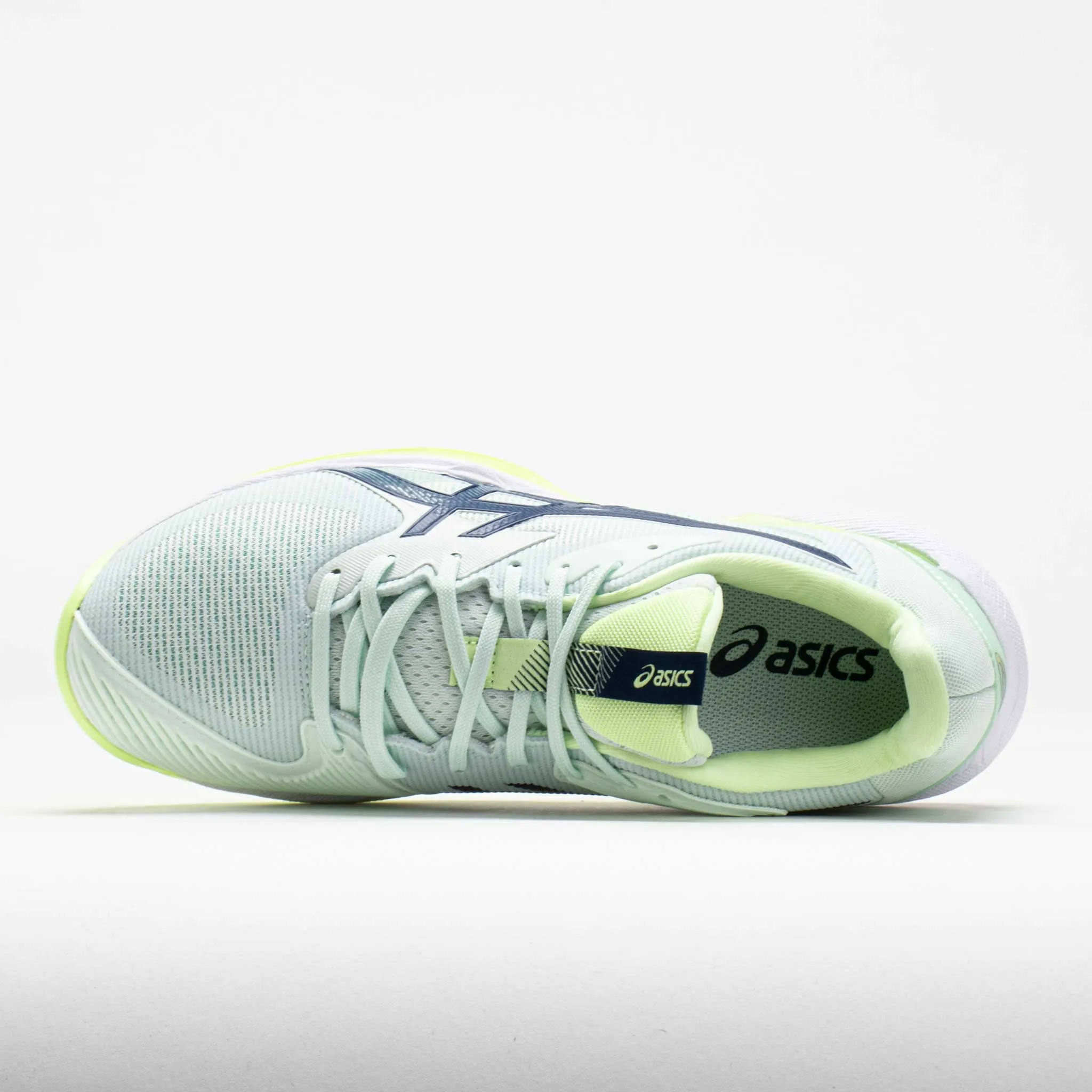 straight - away track running shoes Comfortable Toe ASICS Solution Speed FF 3 Clay Women's  Pale Mint/Blue Expanse