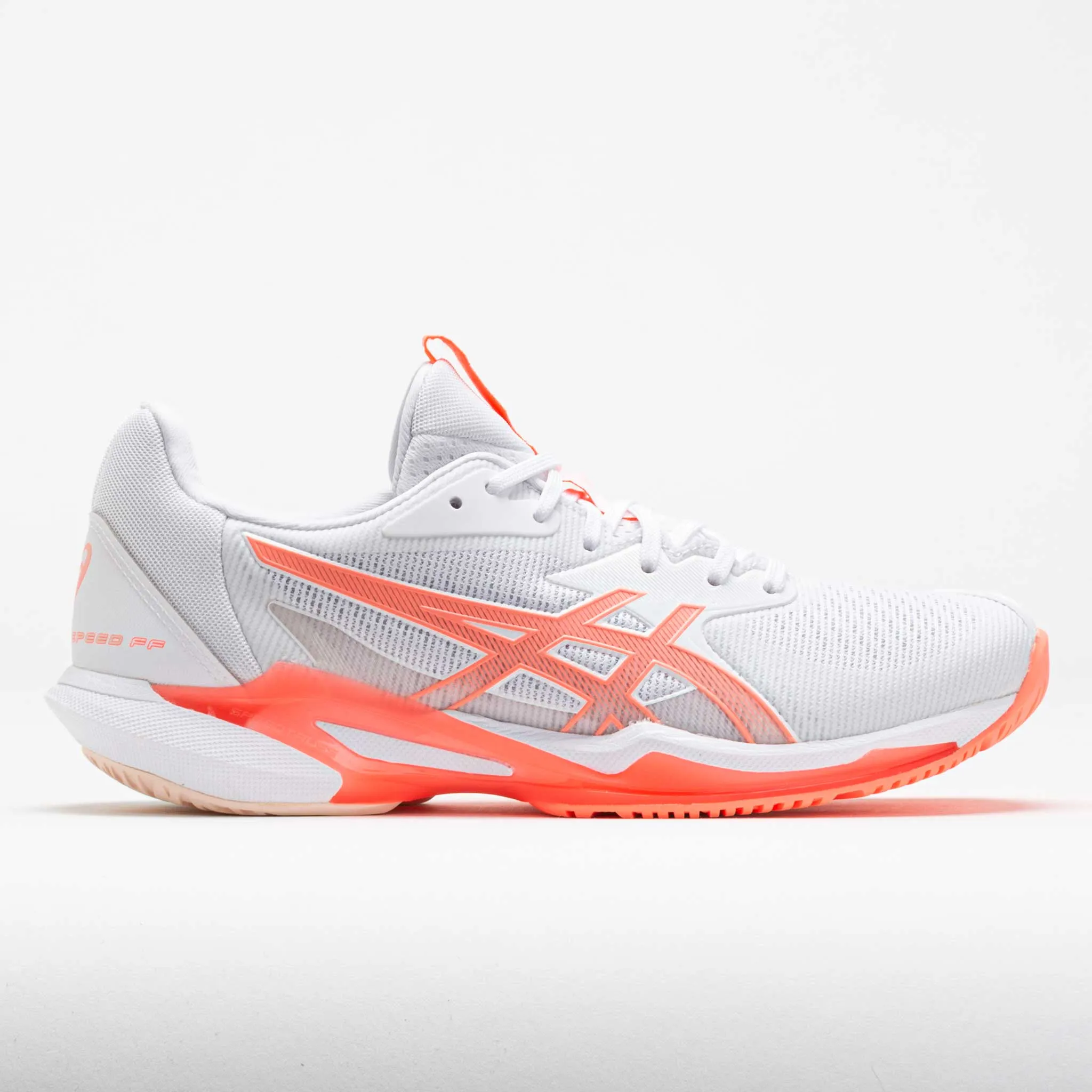 ASICS Solution Speed FF 3 Women's  White/Sun Coral full - marathon shoes running in a playground shoes
