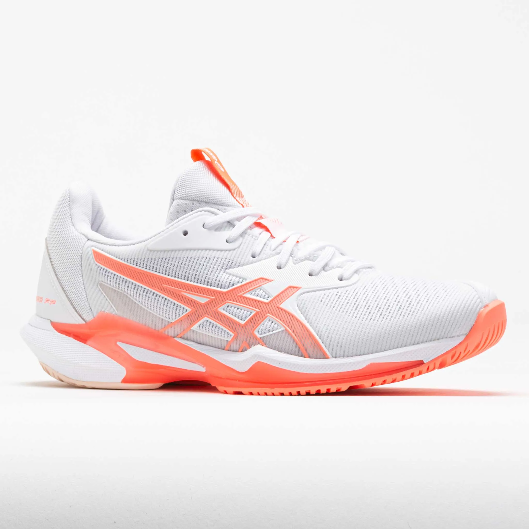 carbon - fiber sole shoes Multi   Purpose ASICS Solution Speed FF 3 Women's  White/Sun Coral