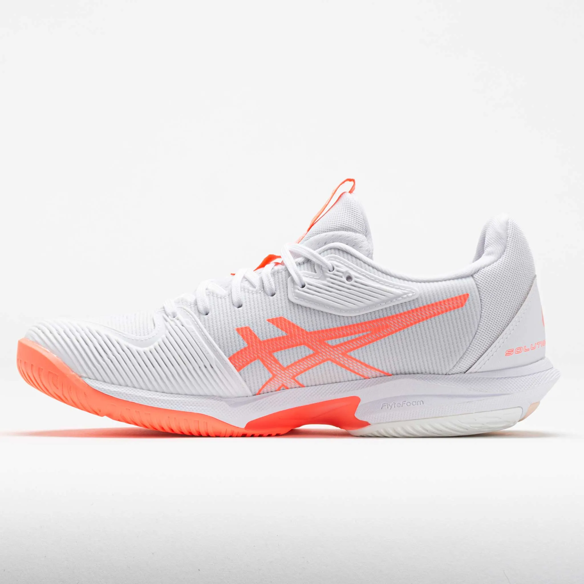 ASICS Solution Speed FF 3 Women's  White/Sun Coral logo - hooked - and - looped shoes
