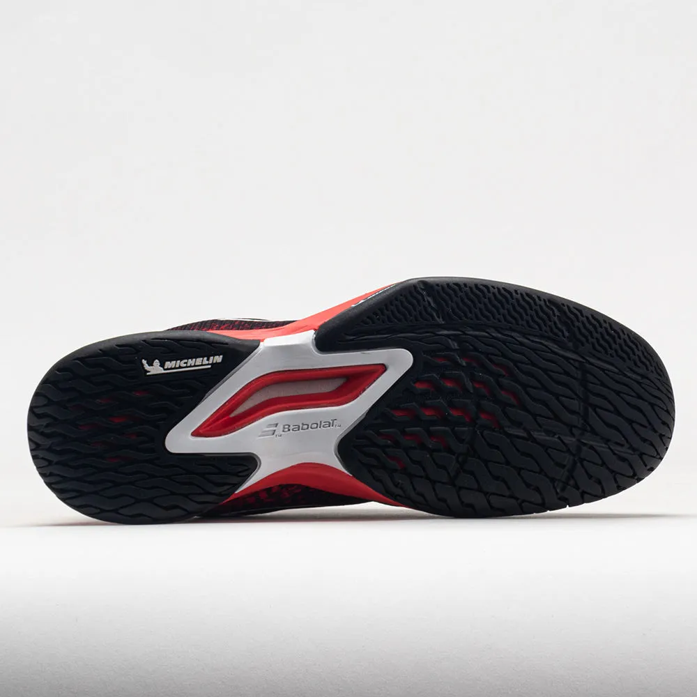 Comfortable Base Babolat Jet Mach 3 Junior  Black/Poppy Red