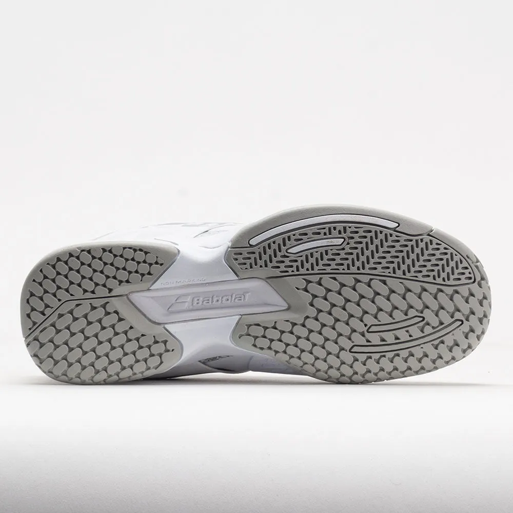 reinforced - heel shoes running in a forest shoes Babolat Propulse Junior  Wimbledon White/Silver