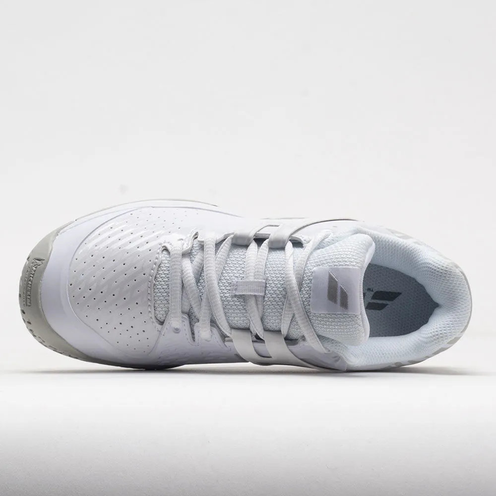 narrow - toe box shoes Babolat Propulse Junior  Wimbledon White/Silver