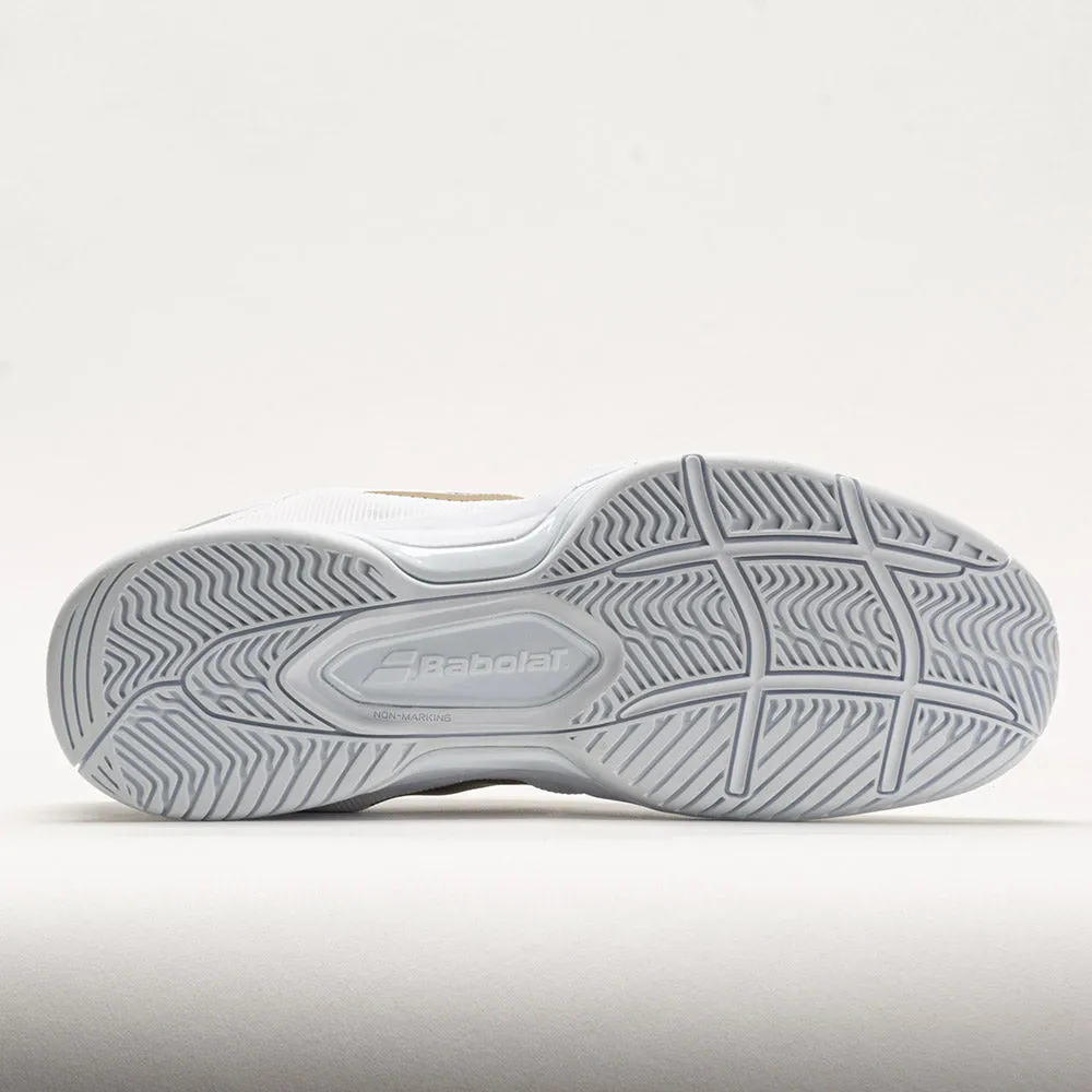 Babolat SFX3 Men's  Wimbledon Supportive arch running in poorly - maintained tracks shoes