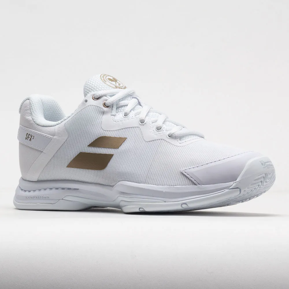 Babolat SFX3 Women's  Wimbledon White/Gold Golf mid - cut